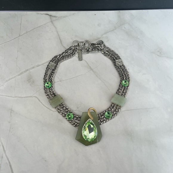 ONE OF A KIND, 24k Gold & Silver Plated, Handmade Statement Necklace. - Picture 2 of 3